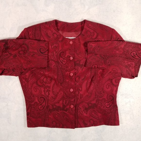 Nygard Collection Beautiful Red Formal Jacket - Picture 5 of 8